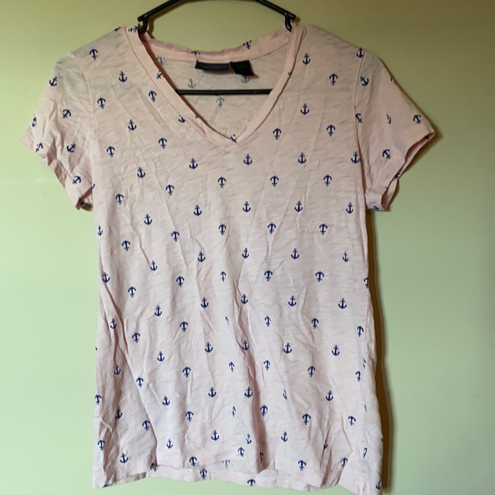 Anchor print short sleeve